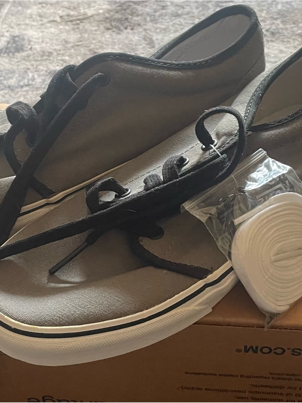 Vans Low-Top Lace-Up Sneakers in Black and White